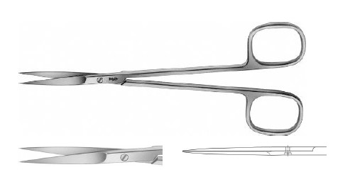 ЖОЗЕФ НОЖИЦІ З КВАДР. РУЧК. ПРЯМ. 150MM